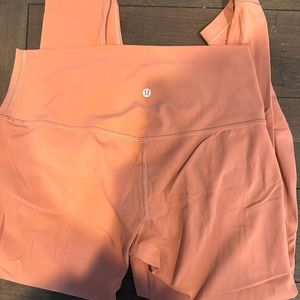 Coral Lululemon leggings